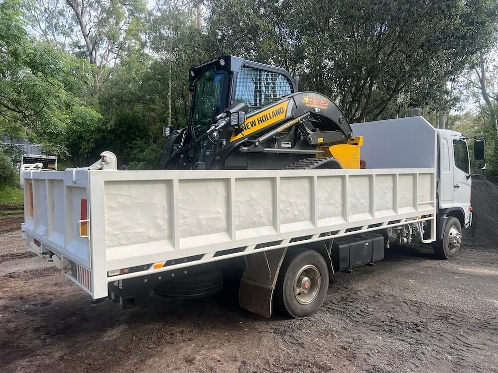 Truck and Bobcat earthoving services